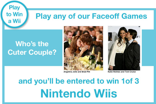 Play Any of Our Fabulous Faceoff Games and Win a Wii! Play Any of Our Fabulous Faceoff Games and Win a Wii!